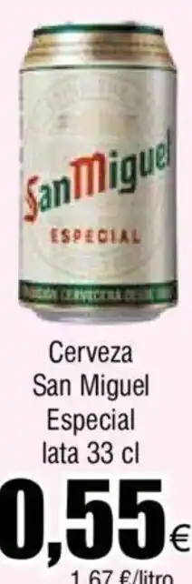 FROIZ Cerveza San Miguel Especial lata 33 cl oferta