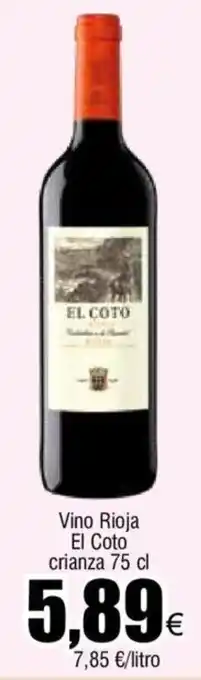 FROIZ Vino Rioja El Coto crianza 75 cl oferta