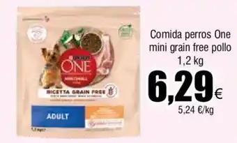 FROIZ Comida perros One mini grain free pollo oferta