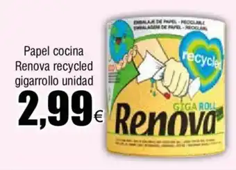 FROIZ Papel cocina Renova recycled gigarrollo unidad oferta