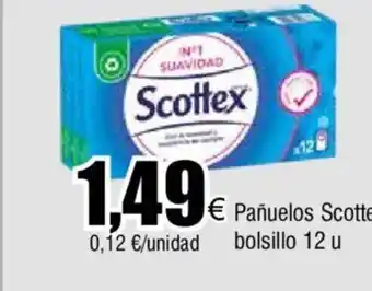 FROIZ Pañuelos Scottex bolsillo 12 u oferta