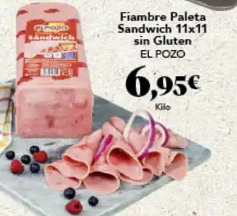 Gadis Fiambre Paleta Sandwich 11x11 sin Gluten EL POZO oferta