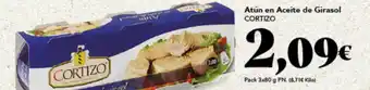 Gadis Atún en aceite de Girasol CORTIZO oferta