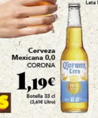 Gadis Cerveza Mexicana 0,0 CORONA oferta