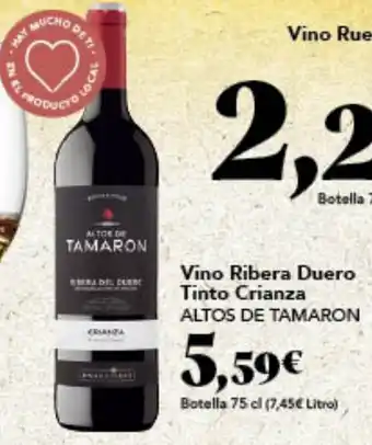 Gadis Vino Ribera Duero Tinto Crianza ALTOS DE TAMARON oferta