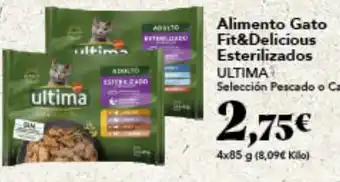 Gadis Alimento Gato Fit&Delicious Esterilizados ULTIMA oferta