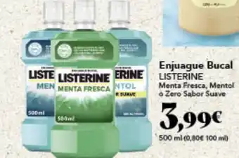 Gadis Enjuague Bucal LISTERINE Menta Fresca, Mentol • Zero Sabor Suave oferta