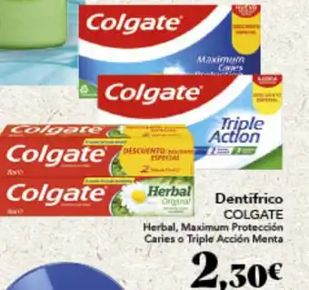 Gadis Dentifrico COLGATE Herbal, Maximum Protección Caries o Triple Acción Menta oferta