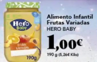 Gadis Alimento Infantil Frutas Variadas HERO BABY oferta