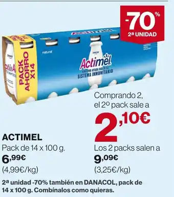 Hipercor ACTIMEL oferta