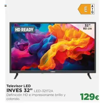 El Corte Inglés Televisor LED INVES 32" LED-321T2A oferta