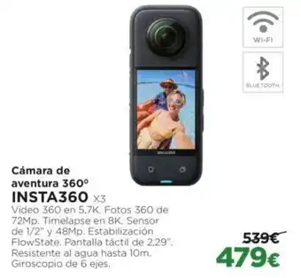 El Corte Inglés Cámara de aventura 360° INSTA360 oferta