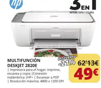 Dynos Informática MULTIFUNCIÓN DESKJET 2820E oferta