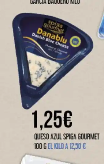 Claudio QUESO AZUL SPIGA GOURMET 100 G EL KILO A 12,50 € oferta