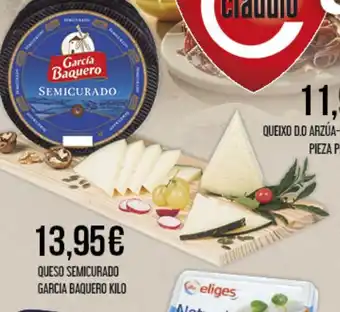 Claudio QUESO SEMICURADO GARCIA BAQUERO KILO oferta