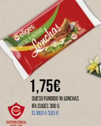 Claudio QUESO FUNDIDO 16 LONCHAS oferta