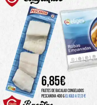 Claudio FILETES DE BACALAO CONGELADOS oferta