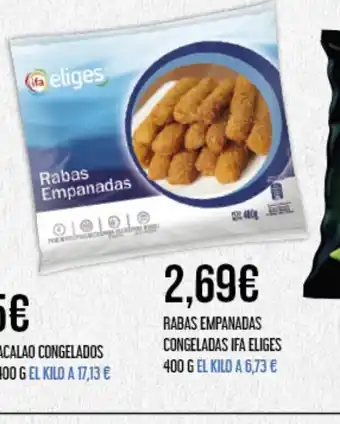 Claudio RABAS EMPANADAS CONGELADAS IFA ELIGES 400 G EL KILO A 6,73 € oferta
