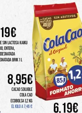 Claudio Cacao soluble cola cao oferta