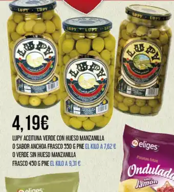 Claudio LUPY ACEITUNA VERDE CON HUESO MANZANILLA oferta