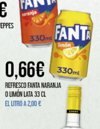 Claudio REFRESCO FANTA NARANJA O LIMÓN LATA 33 CL oferta
