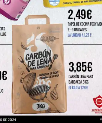 Claudio CARBÓN LEÑA PARA BARBACOA 3 KG oferta