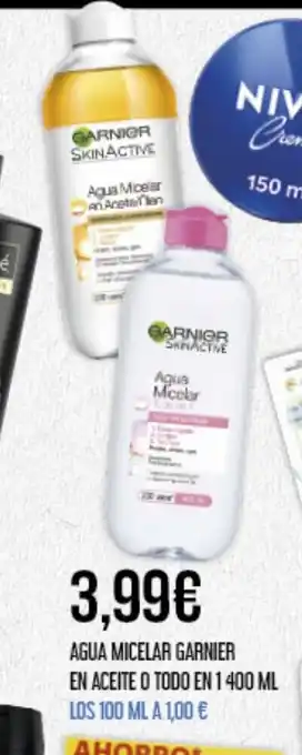 Claudio AGUA MICELAR GARNIER oferta