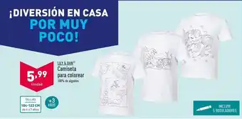 ALDI Lily & dan - camiseta para colorear oferta
