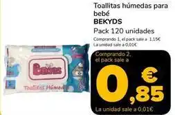 Supeco Bekyds - toallitas humedas para bebe oferta