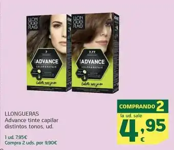 HiperDino Llongueras - advance tinte capilar distintos tonos oferta