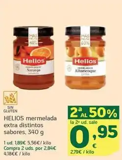 HiperDino Helios - mermelada extra distintos sabores oferta