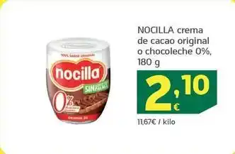 HiperDino Nocilla - crema de cacao original oferta