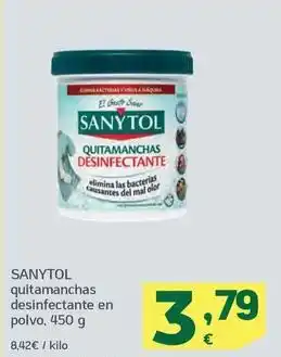 HiperDino Sanytol - quitamanchas desinfectante en polvo oferta