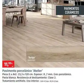 Bauhaus Pavimento porcelánico 'atelier' oferta