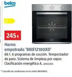 Bauhaus Beko - horno empotrado bbie12100xd oferta