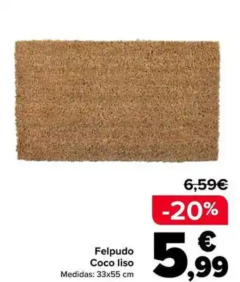 Carrefour Felpudo coco liso oferta