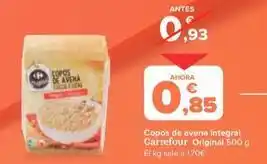 Carrefour Carrefour - copos de avena integral original oferta