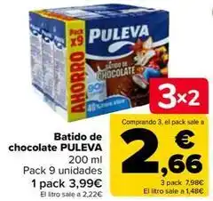 Carrefour Puleva - batido de chocolate oferta