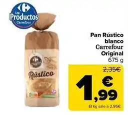 Carrefour Carrefour original - pan rústico blanco oferta