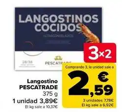 Carrefour Pescatrade - langostino oferta