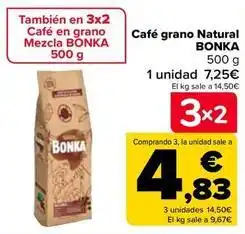 Carrefour Bonka - café grano natural oferta