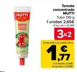 Carrefour Mutti - tomate concentrado oferta