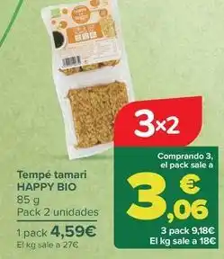 Carrefour Happy bio - tempé tamari oferta