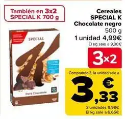 Carrefour Special k - cereales chocolate negro oferta