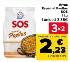 Carrefour Sos - arroz especial paellas oferta