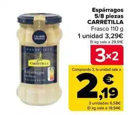 Carrefour Carretilla - espárragos 58 piezas oferta