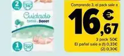 Carrefour Dodot - pañales cuidado total oferta