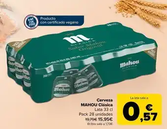 Carrefour Mahou - cerveza clásica oferta