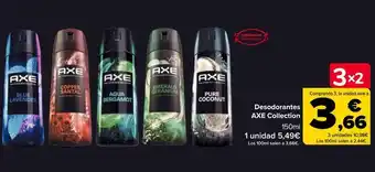 Carrefour Axe - desodorantes collection oferta