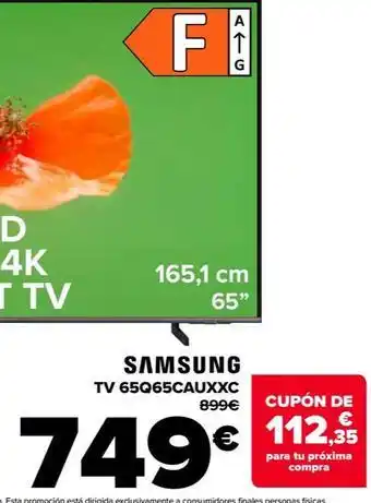 Carrefour Samsung - tv 65q65cauxxc oferta